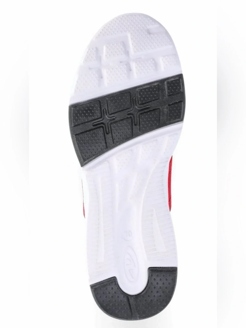 NWT Athletic Works Red Banded Jogger Slip-On Knit Athletic Shoes Size 10.5